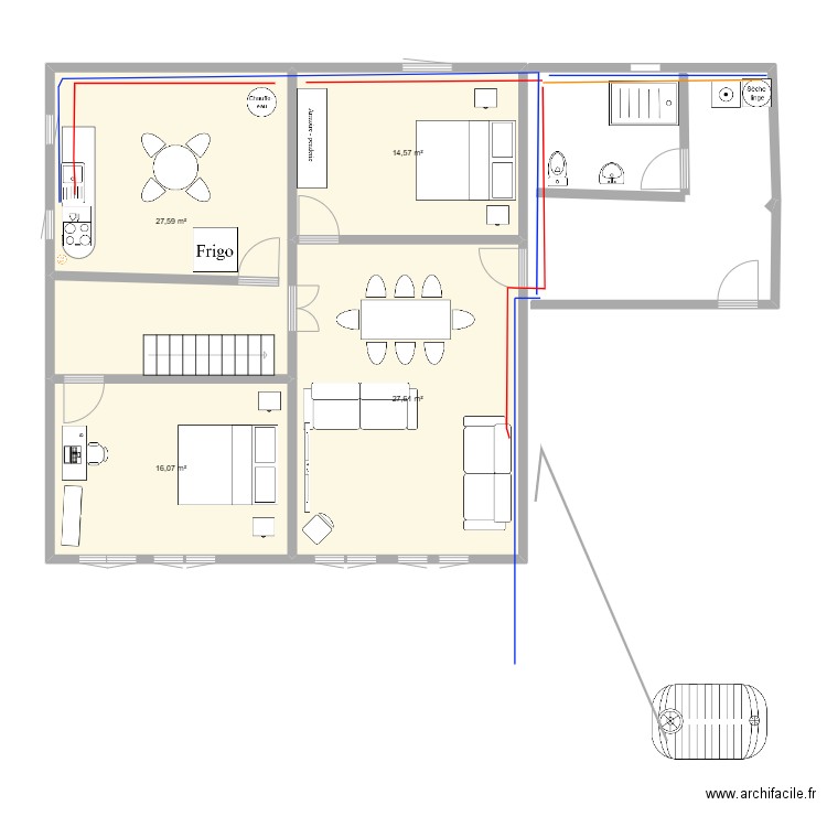 STC_SS_250126. Plan de 4 pièces et 86 m2