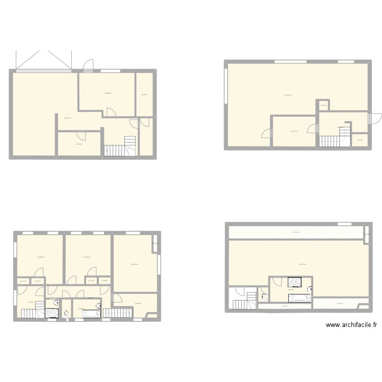 REZ Faisans . Plan de 29 pièces et 360 m2