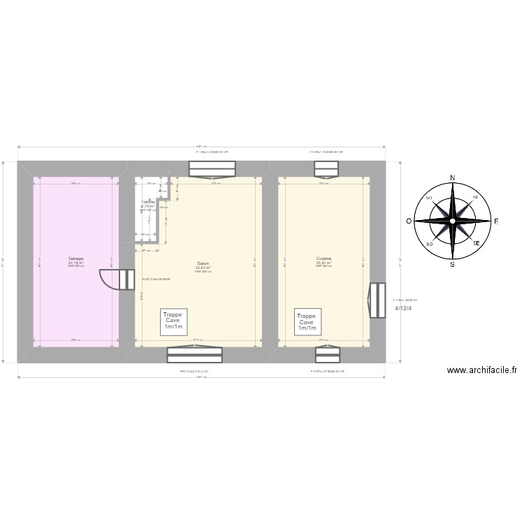 ML24014706 FRANCQ. Plan de 15 pièces et 231 m2