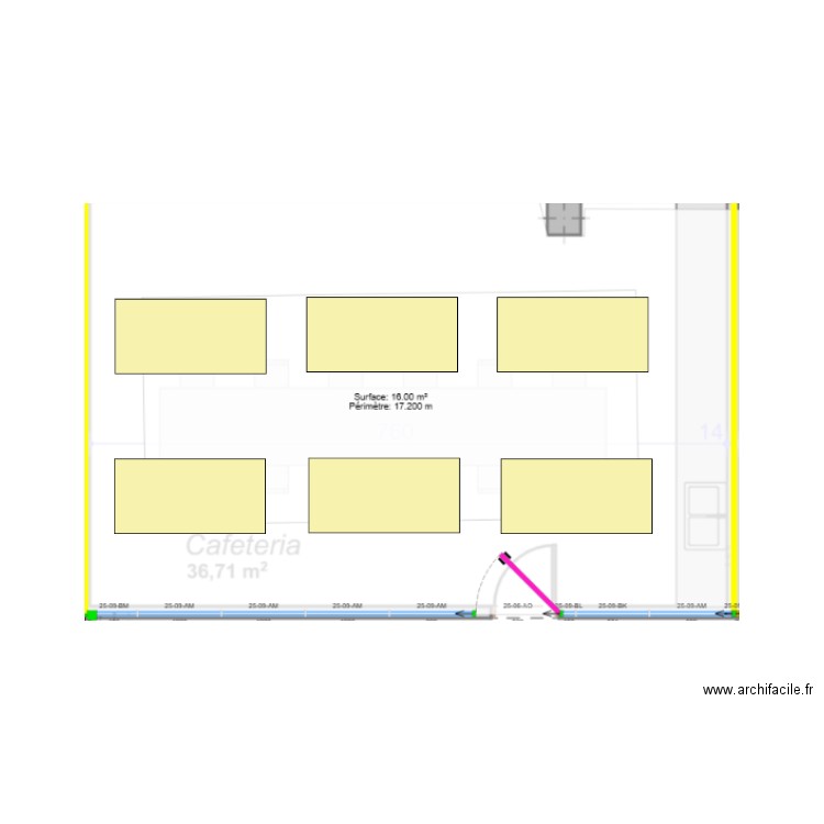 SOCABI - MONS CAFETERIA. Plan de 0 pièce et 0 m2