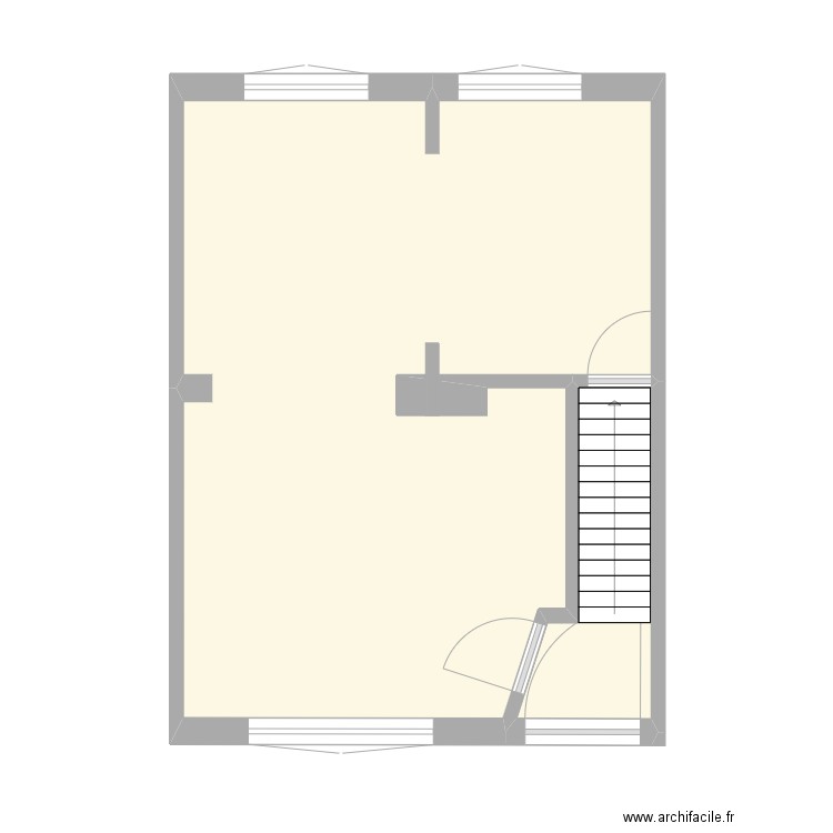 REZ_DE_CHAUSSEE. Plan de 2 pièces et 36 m2