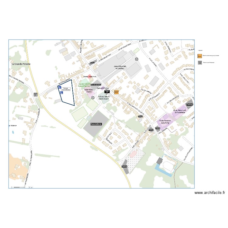 Attiches Large. Plan de 0 pièce et 0 m2