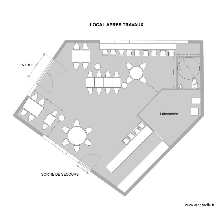 LOCAL CHANTELOUP 3BIS. Plan de 0 pièce et 0 m2