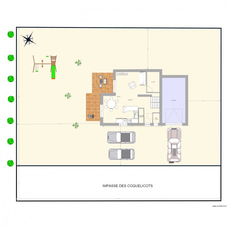 PLAN MAISON PASSY IMPASSE COQUELICOT. Plan de 0 pièce et 0 m2