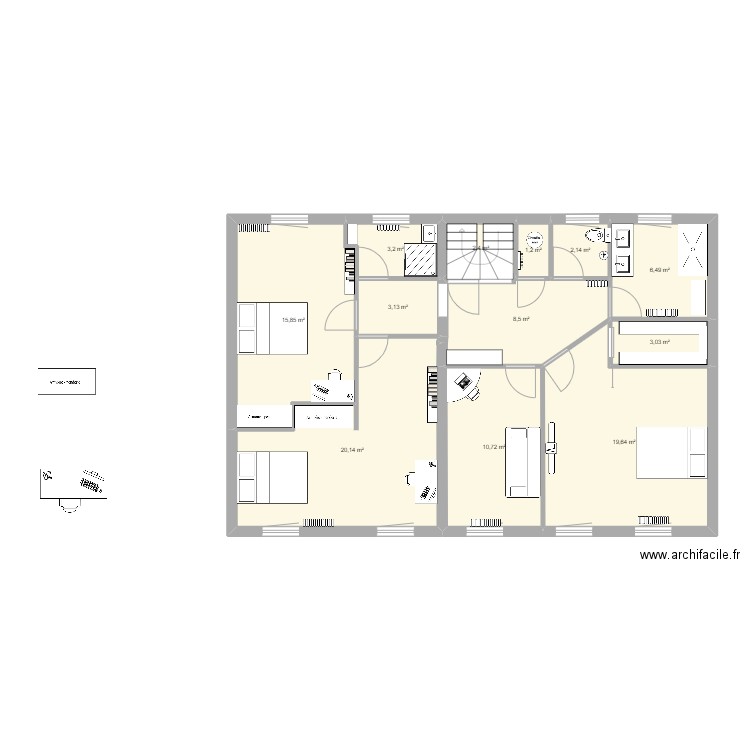 PLAN DU HAUT . Plan de 0 pièce et 0 m2