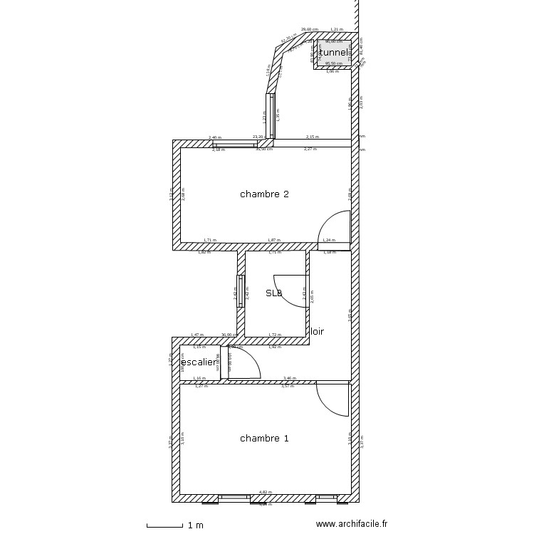 plan etage apres. Plan de 0 pièce et 0 m2