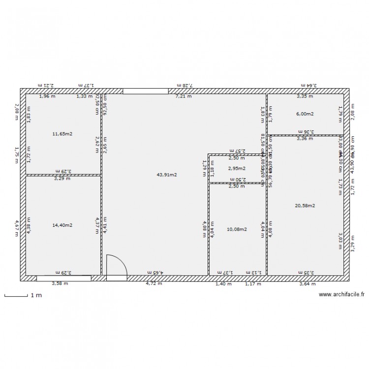 pelote. Plan de 0 pièce et 0 m2