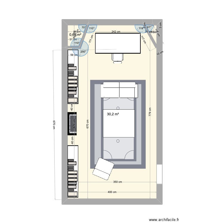 CADOGAN. Plan de 0 pièce et 0 m2