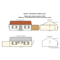 PLAN FAÇADE ET TOITURE AVANT