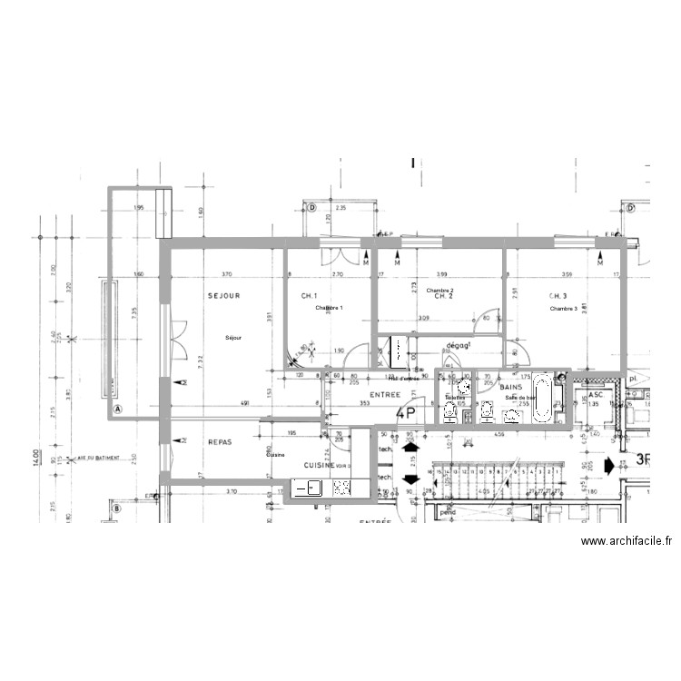 Chasseur 40 - Dimensions. Plan de 0 pièce et 0 m2