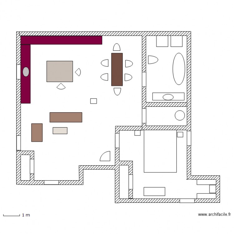 logement sous sol. Plan de 0 pièce et 0 m2