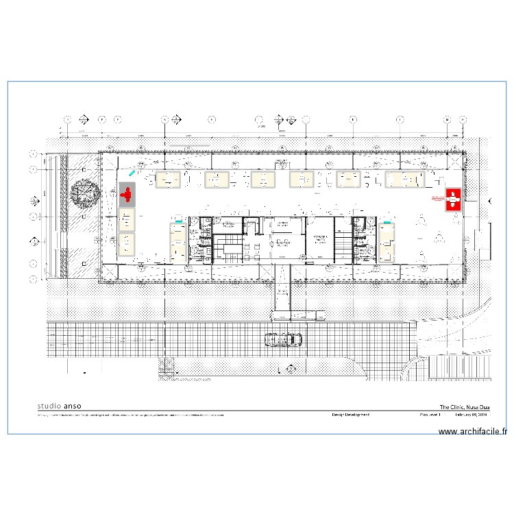 Exhibitors Village V3. Plan de 17 pièces et 440 m2