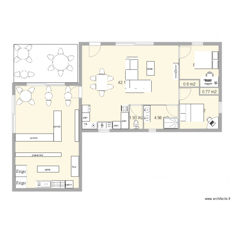 plan boulangerie detail. Plan de 0 pièce et 0 m2