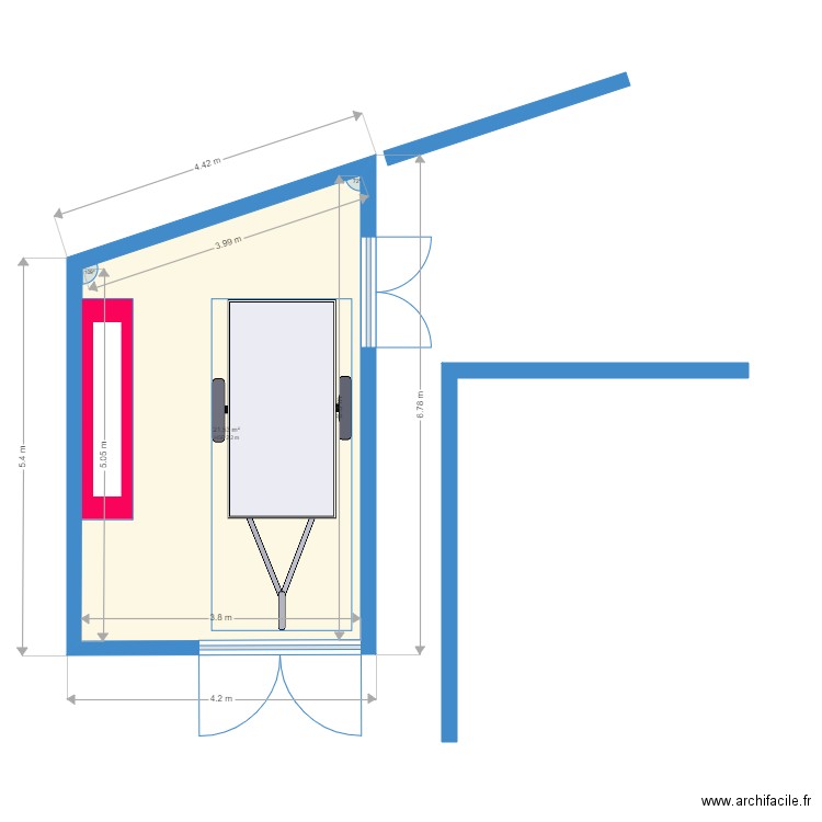 garage. Plan de 0 pièce et 0 m2