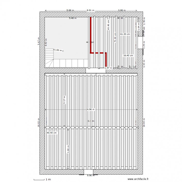 Aménagement Comble 2 eme étage. Plan de 0 pièce et 0 m2