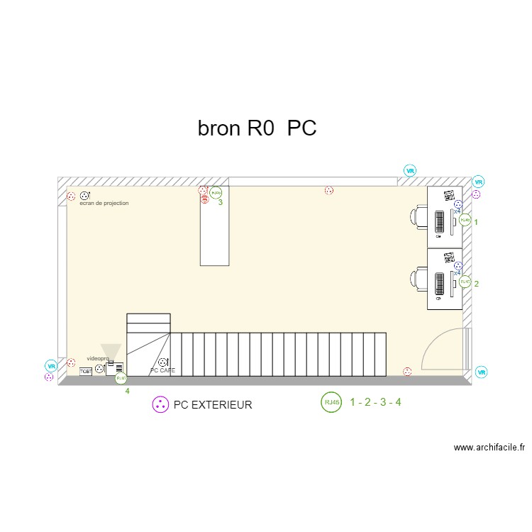 PC BRON R+0. Plan de 0 pièce et 0 m2