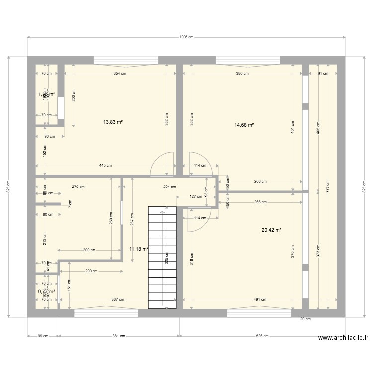 cyvann 1er étage mesures. Plan de 0 pièce et 0 m2