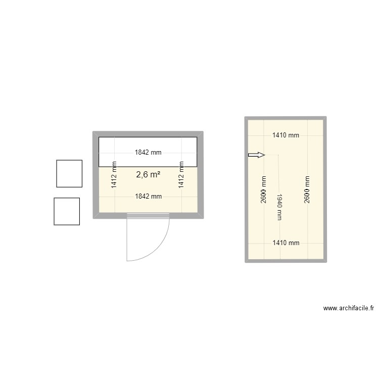 DRESSING. Plan de 0 pièce et 0 m2