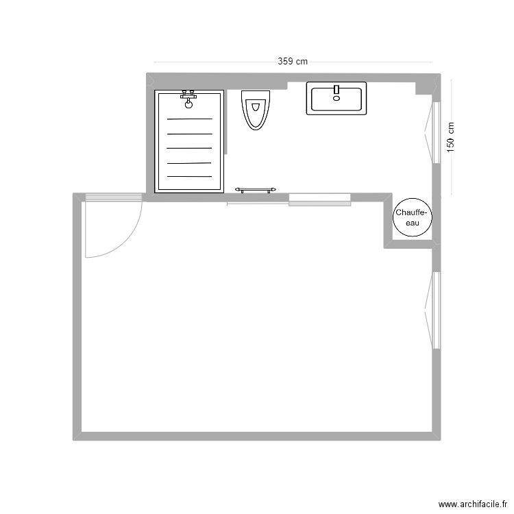 SDB Masia. Plan de 0 pièce et 0 m2