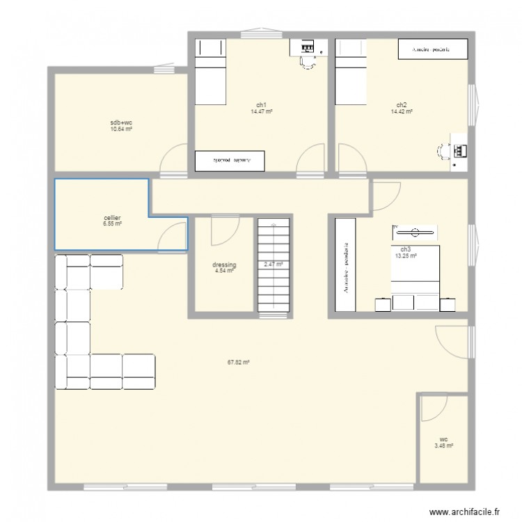 12x12. Plan de 0 pièce et 0 m2