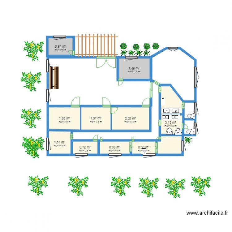 centre medical plan. Plan de 0 pièce et 0 m2