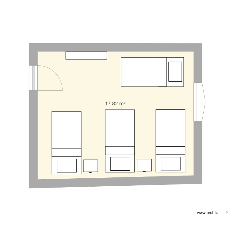 chambre 2. Plan de 0 pièce et 0 m2