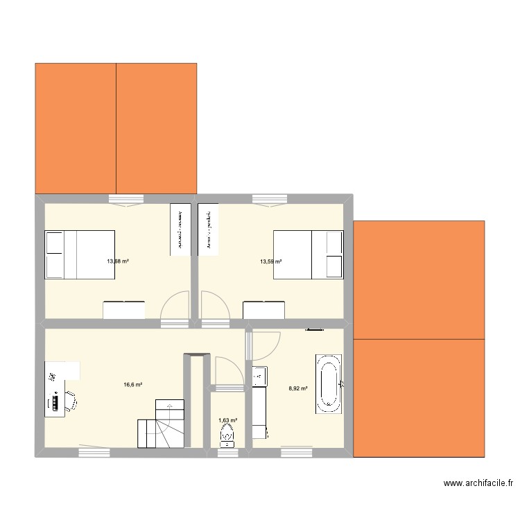 Maison France. Plan de 0 pièce et 0 m2