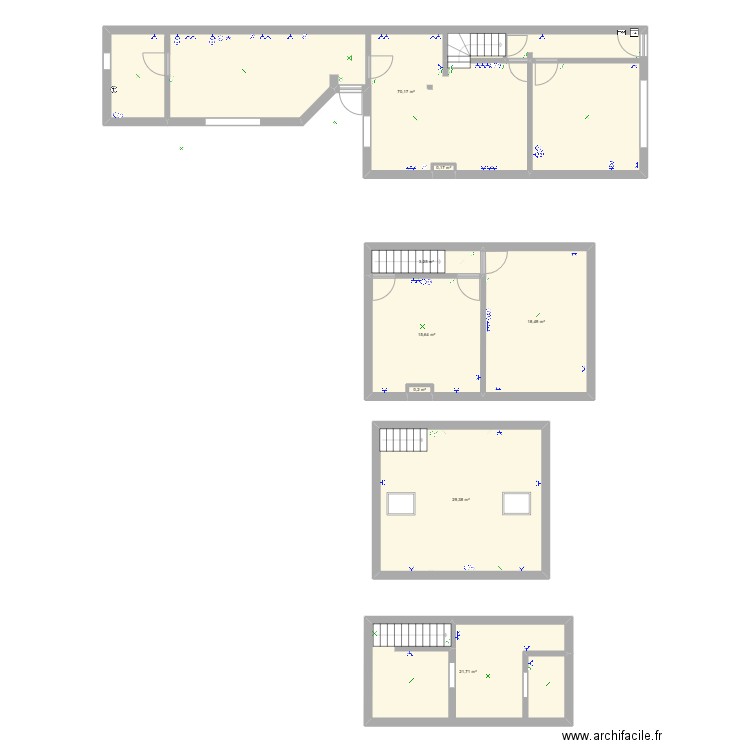 plan electrique maison complete. Plan de 0 pièce et 0 m2