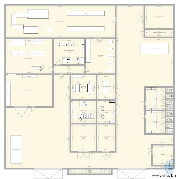 PLAN 1260M2 v2 Open space. Plan de 0 pièce et 0 m2