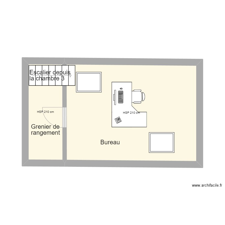 Vignes grenier. Plan de 0 pièce et 0 m2