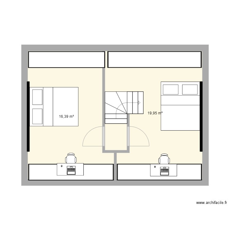 2 eme etage. Plan de 0 pièce et 0 m2