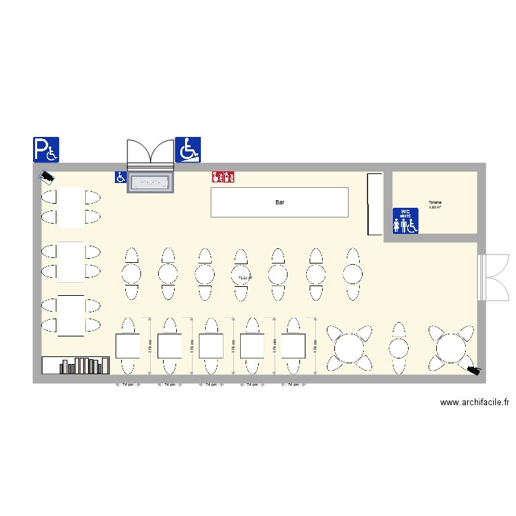 Plan de la salle. Plan de 0 pièce et 0 m2