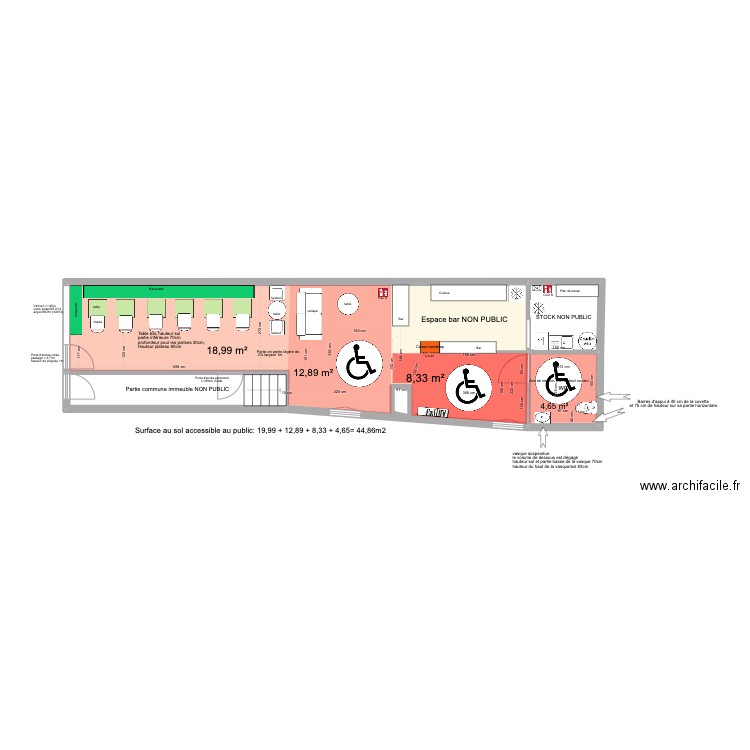 soulsisters. Plan de 5 pièces et 67 m2