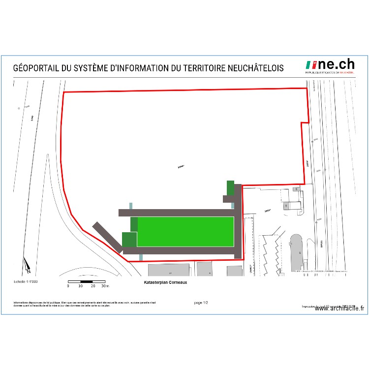 Cornaux V1. Plan de 0 pièce et 0 m2