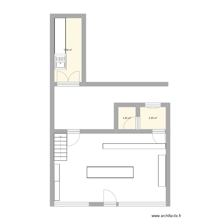 Plan Boutique Pb - Plan 3 Pièces 11 M2 Dessiné Par Julienkubiak