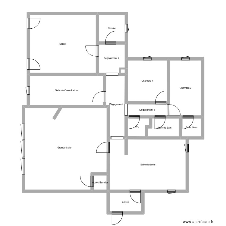 A06B NADINE. Plan de 16 pièces et 141 m2