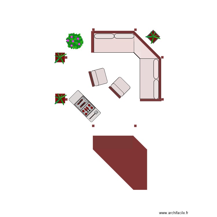 Salon jardin v1. Plan de 0 pièce et 0 m2