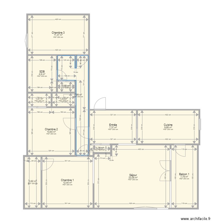 Appartement Massy. Plan de 0 pièce et 0 m2