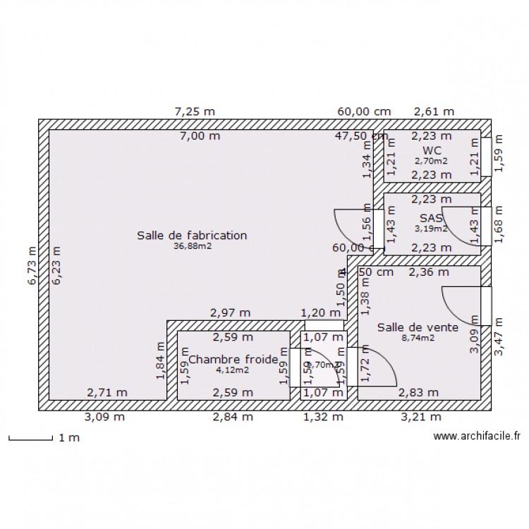 Fromagerie. Plan de 0 pièce et 0 m2