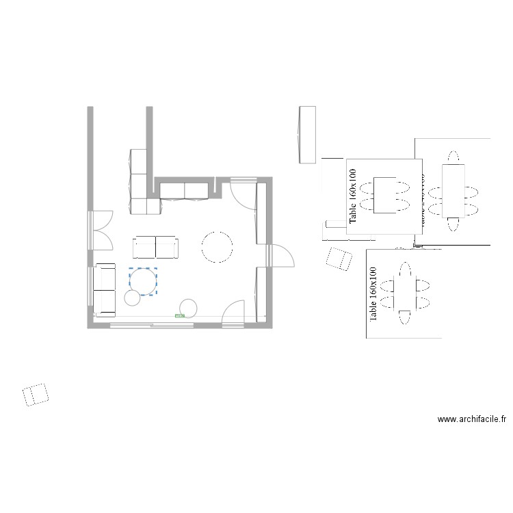 Salon. Plan de 0 pièce et 0 m2