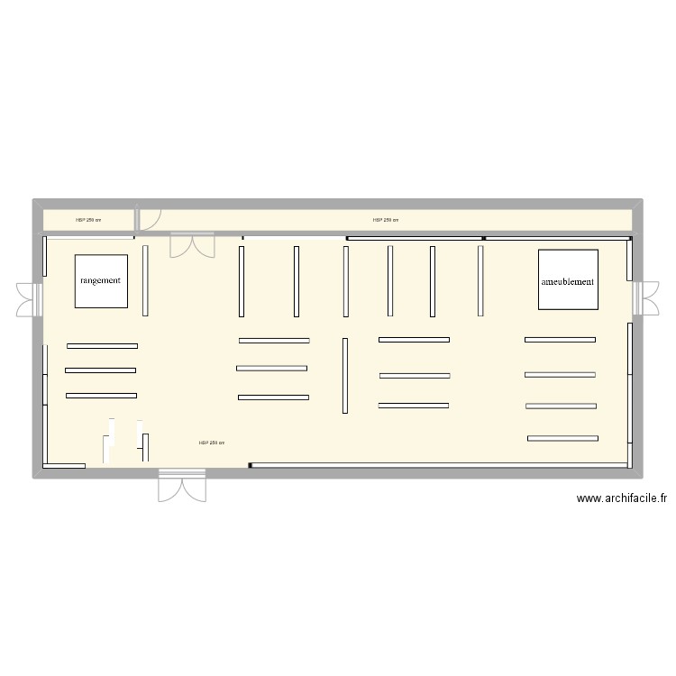 gifi. Plan de 3 pièces et 104 m2