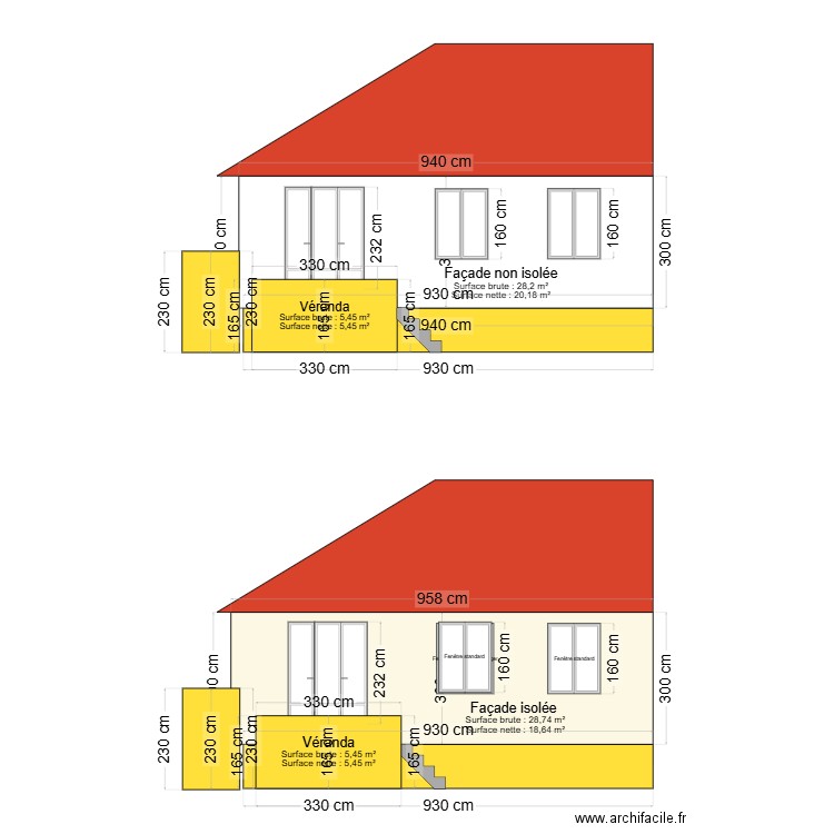 façade sud  1. Plan de 0 pièce et 0 m2