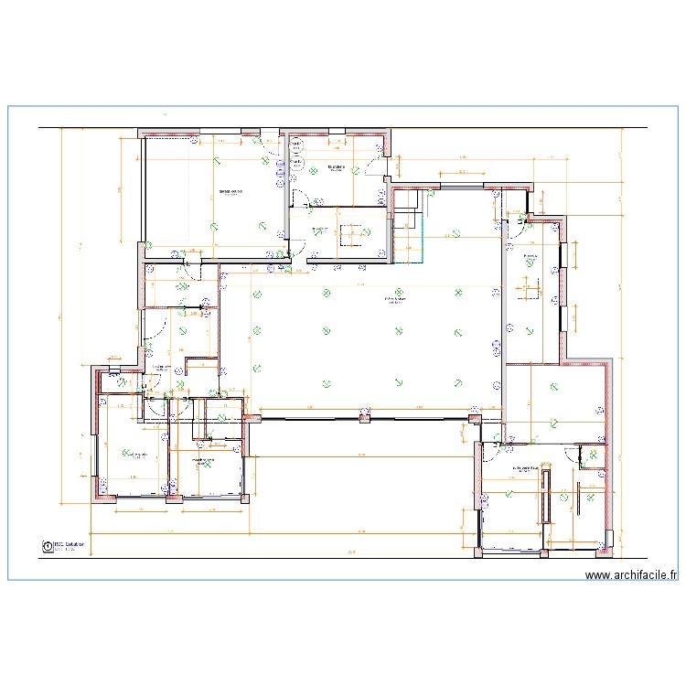 RDC. Plan de 0 pièce et 0 m2