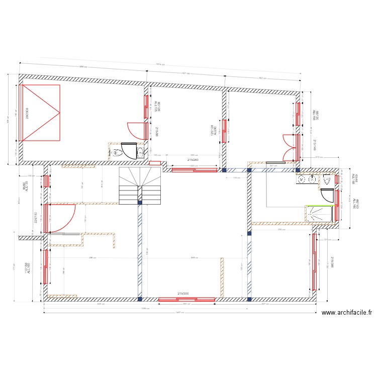 Plancher Etage définitif. Plan de 0 pièce et 0 m2