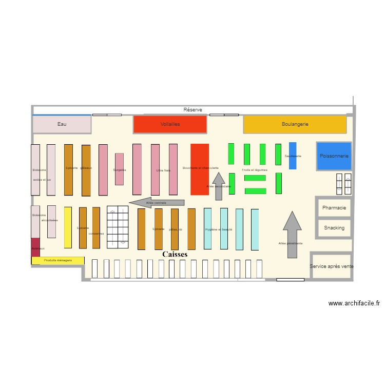 Plan carrefour. Plan de 0 pièce et 0 m2