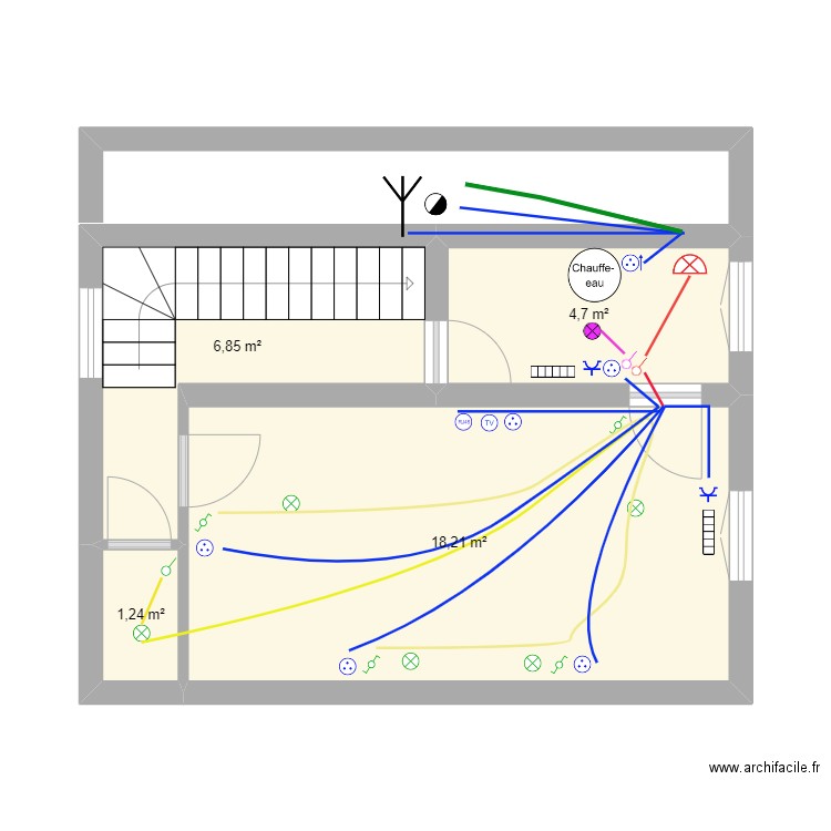 électrique. Plan de 0 pièce et 0 m2