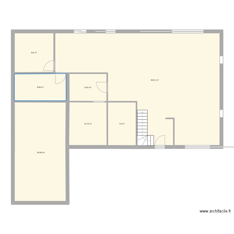 QUENTIN1.2. Plan de 7 pièces et 156 m2