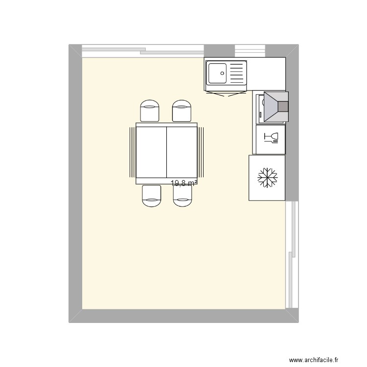 Cuisine_01. Plan de 0 pièce et 0 m2