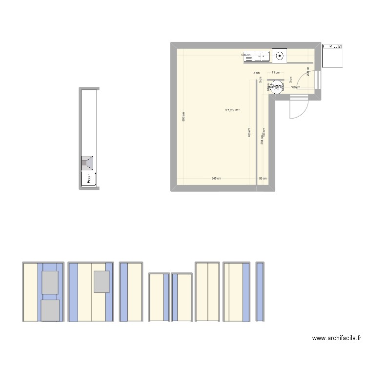 Details. Plan de 0 pièce et 0 m2