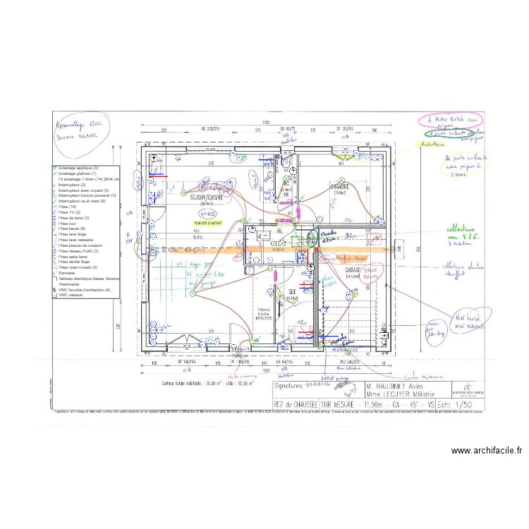 DAUDINET. Plan de 0 pièce et 0 m2